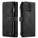 For Samsung Galaxy A72 CaseMe-C30 Multifunctional Horizontal Flip PU + TPU Phone Case(Black)