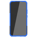 For Samsung Galaxy S22+ 5G Tire Texture Shockproof TPU+PC Phone Case with Holder(Blue)