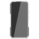 For Samsung Galaxy S22+ 5G Tire Texture Shockproof TPU+PC Phone Case with Holder(White)