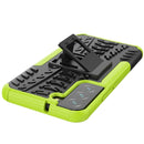 For Samsung Galaxy S22+ 5G Tire Texture Shockproof TPU+PC Phone Case with Holder(Green)