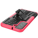 For Samsung Galaxy S22+ 5G Tire Texture Shockproof TPU+PC Phone Case with Holder(Pink)