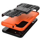 For Samsung Galaxy S22+ 5G Tire Texture Shockproof TPU+PC Phone Case with Holder(Orange)