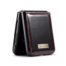 For Samsung Galaxy Z Flip3 5G CaseMe 003 Crazy Horse Texture Horizontal Flip Leather Phone Case(Red)