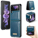 For Samsung Galaxy Z Flip3 5G CaseMe 003 Crazy Horse Texture Horizontal Flip Leather Phone Case(Green)