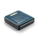 For Samsung Galaxy Z Flip3 5G CaseMe 003 Crazy Horse Texture Horizontal Flip Leather Phone Case(Green)