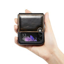 For Samsung Galaxy Z Flip3 5G CaseMe 003 Crazy Horse Texture Horizontal Flip Leather Phone Case(Coffee)