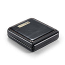 For Samsung Galaxy Z Flip3 5G CaseMe 003 Crazy Horse Texture Horizontal Flip Leather Phone Case(Black)
