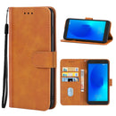 Leather Phone Case For Alcatel 1/1 2019&2021 / Vodafone Smart E9(Brown)
