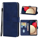 Leather Phone Case For Samsung Galaxy A12 5G(Blue)