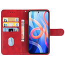 Leather Phone Case For Xiaomi Redmi Note 11 5G / Poco M4 Pro 5G(Red)