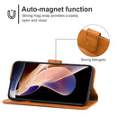Leather Phone Case For Xiaomi Redmi Note 11 Pro / Note 11 Pro+ 5G(Brown)