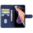 Leather Phone Case For Xiaomi Redmi Note 11 Pro / Note 11 Pro+ 5G(Blue)