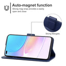 Leather Phone Case For Honor 50 Lite / Huawei nova 8i(Blue)