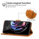 Leather Phone Case For Motorola Moto Edge 30 Ultra(Brown)