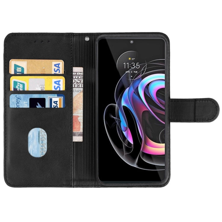 Leather Phone Case For Motorola Moto Edge 30 Ultra(Black)