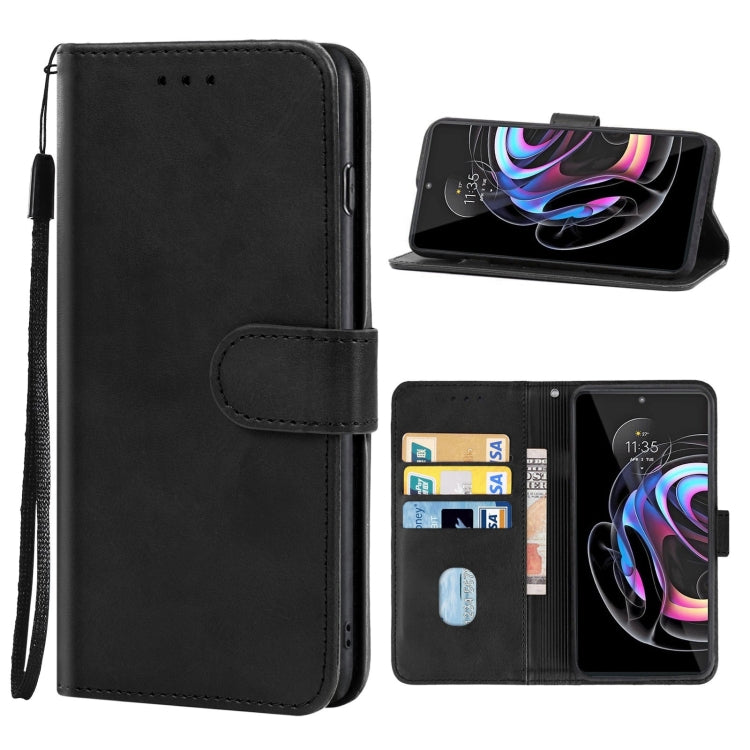 Leather Phone Case For Motorola Moto Edge 30 Ultra(Black)
