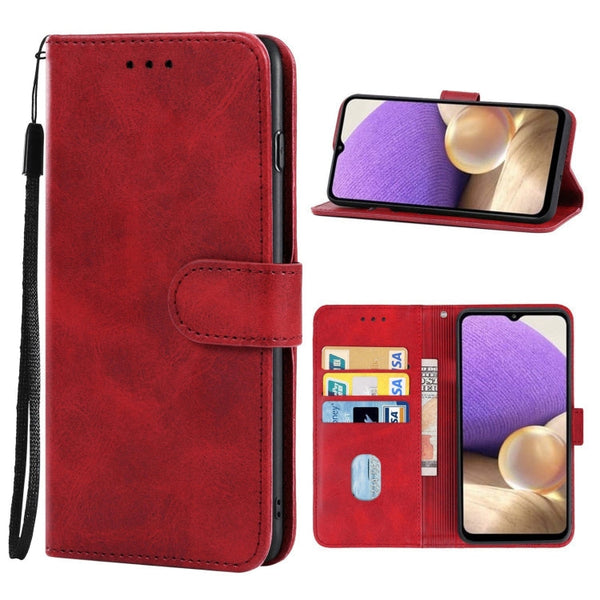 Leather Phone Case For Samsung Galaxy A33 5G(Red)