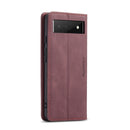 For Google Pixel 6 CaseMe 013 Multifunctional Horizontal Flip Leather Phone Case with Card Slot & Holder & Wallet(Wine Red)