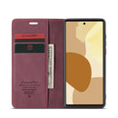 For Google Pixel 6 CaseMe 013 Multifunctional Horizontal Flip Leather Phone Case with Card Slot & Holder & Wallet(Wine Red)