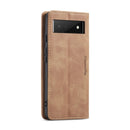 For Google Pixel 6 CaseMe 013 Multifunctional Horizontal Flip Leather Phone Case with Card Slot & Holder & Wallet(Brown)