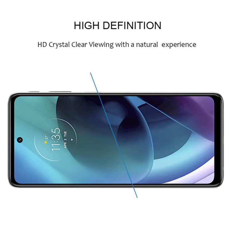 Full Glue Cover Screen Protector Tempered Glass Film For Motorola Moto G51 5G