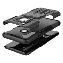 For OPPO Realme 5 Tire Texture Shockproof TPU+PC Protective Case with Holder(Black)