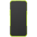 For OPPO Realme 5 Tire Texture Shockproof TPU+PC Protective Case with Holder(Green)