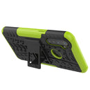 For OPPO Realme 5 Tire Texture Shockproof TPU+PC Protective Case with Holder(Green)