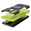 For OPPO Realme 5 Tire Texture Shockproof TPU+PC Protective Case with Holder(Green)