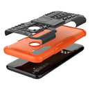 For OPPO Realme 5 Tire Texture Shockproof TPU+PC Protective Case with Holder(Orange)