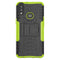 For Galaxy A10s Tire Texture Shockproof TPU+PC Protective Case with Holder(Green)