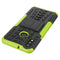 For Galaxy A10s Tire Texture Shockproof TPU+PC Protective Case with Holder(Green)