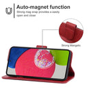 For Samsung Galaxy A53 5G Leather Phone Case(Red)