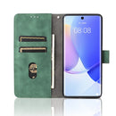 For Huawei nova 9 Skin Feel Magnetic Buckle Calf Texture PU Phone Case(Green)