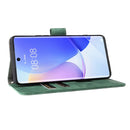 For Huawei nova 9 Skin Feel Magnetic Buckle Calf Texture PU Phone Case(Green)