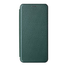 For Xiaomi Redmi Note 11 Pro / Note 11 Pro+ Carbon Fiber Texture Magnetic Horizontal Flip PU Phone Case(Green)