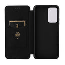 For Xiaomi Redmi Note 11 Pro / Note 11 Pro+ Carbon Fiber Texture Magnetic Horizontal Flip PU Phone Case(Black)