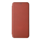 For Xiaomi Redmi Note 11 Pro / Note 11 Pro+ Carbon Fiber Texture Magnetic Horizontal Flip PU Phone Case(Brown)