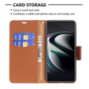 For Samsung Galaxy S22+ 5G Litchi Texture Pure Color Horizontal Flip Leather Phone Case with Holder & Card Slots & Wallet & Lanyard(Brown)