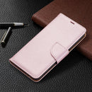 For Samsung Galaxy S22+ 5G Litchi Texture Pure Color Horizontal Flip Leather Phone Case with Holder & Card Slots & Wallet & Lanyard(Rose Gold)