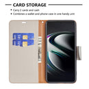 For Samsung Galaxy S22+ 5G Litchi Texture Pure Color Horizontal Flip Leather Phone Case with Holder & Card Slots & Wallet & Lanyard(Grey)