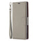 For Samsung Galaxy S22 Ultra 5G Litchi Texture Pure Color Horizontal Flip Leather Phone Case with Holder & Card Slots & Wallet & Lanyard(Grey)