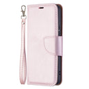 For Samsung Galaxy S22 5G Litchi Texture Pure Color Horizontal Flip Leather Phone Case with Holder & Card Slots & Wallet & Lanyard(Rose Gold)