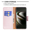 For Samsung Galaxy S22 5G Litchi Texture Pure Color Horizontal Flip Leather Phone Case with Holder & Card Slots & Wallet & Lanyard(Rose Gold)