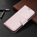 For Samsung Galaxy S22 5G Litchi Texture Pure Color Horizontal Flip Leather Phone Case with Holder & Card Slots & Wallet & Lanyard(Rose Gold)