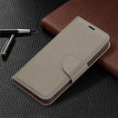 For Samsung Galaxy S22 5G Litchi Texture Pure Color Horizontal Flip Leather Phone Case with Holder & Card Slots & Wallet & Lanyard(Grey)