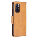 For Xiaomi Redmi Note 11 5G/Note 11T 5G/Poco M4 Pro 5G Retro Lambskin Texture Pure Color Horizontal Flip Leather Phone Case with Holder & Card Slots & Wallet & Lanyard(Yellow)