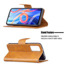 For Xiaomi Redmi Note 11 5G/Note 11T 5G/Poco M4 Pro 5G Retro Lambskin Texture Pure Color Horizontal Flip Leather Phone Case with Holder & Card Slots & Wallet & Lanyard(Yellow)