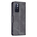 For Xiaomi Redmi Note 11 5G/Note 11T 5G/Poco M4 Pro 5G Retro Lambskin Texture Pure Color Horizontal Flip Leather Phone Case with Holder & Card Slots & Wallet & Lanyard(Black)