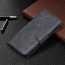 For Xiaomi Redmi Note 11 5G/Note 11T 5G/Poco M4 Pro 5G Retro Lambskin Texture Pure Color Horizontal Flip Leather Phone Case with Holder & Card Slots & Wallet & Lanyard(Black)